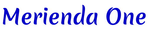 Merienda One フォント